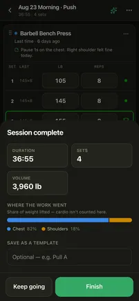 Finish summary — REPutation